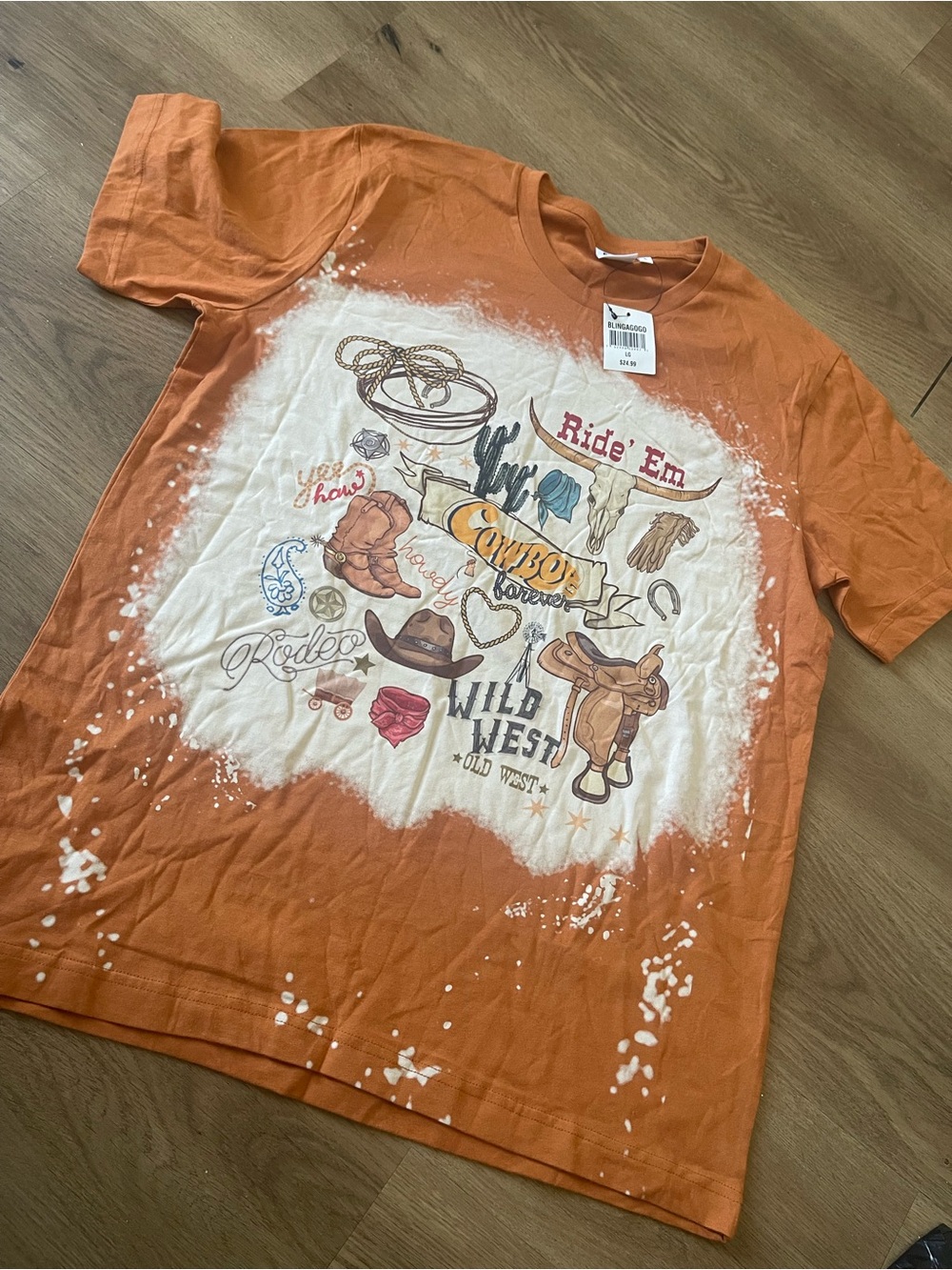 Womens Bling A GOGO Graphic T‑Shirt -